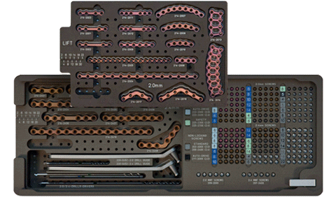 2.0/2.4 mm Angle Locking Organizer Block (optional)